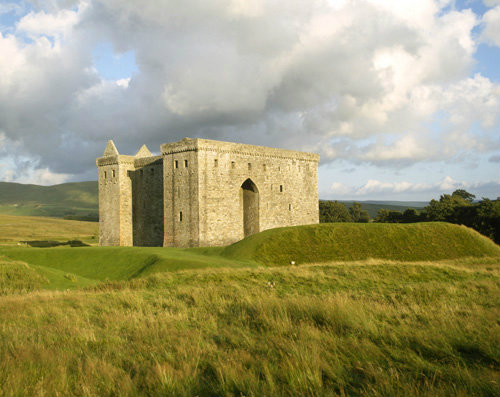 Hermitage Castle, 14th century, near Hawick, Roxburghshire, Scotland